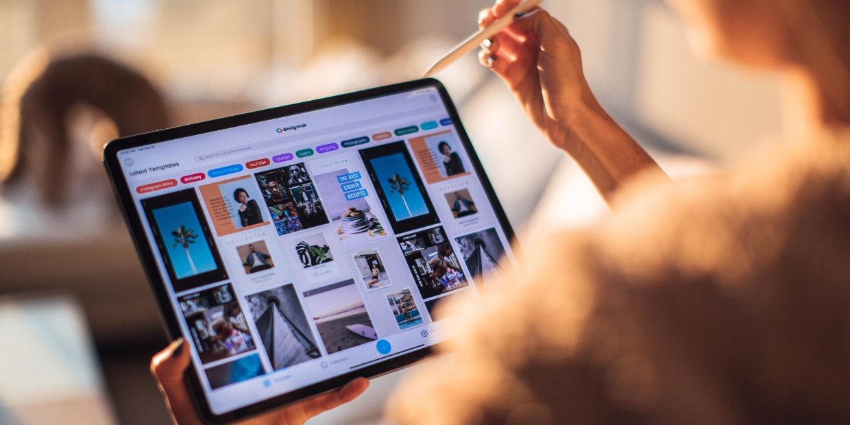 Digital marketing strategy including social media SEO advertising content and analytics